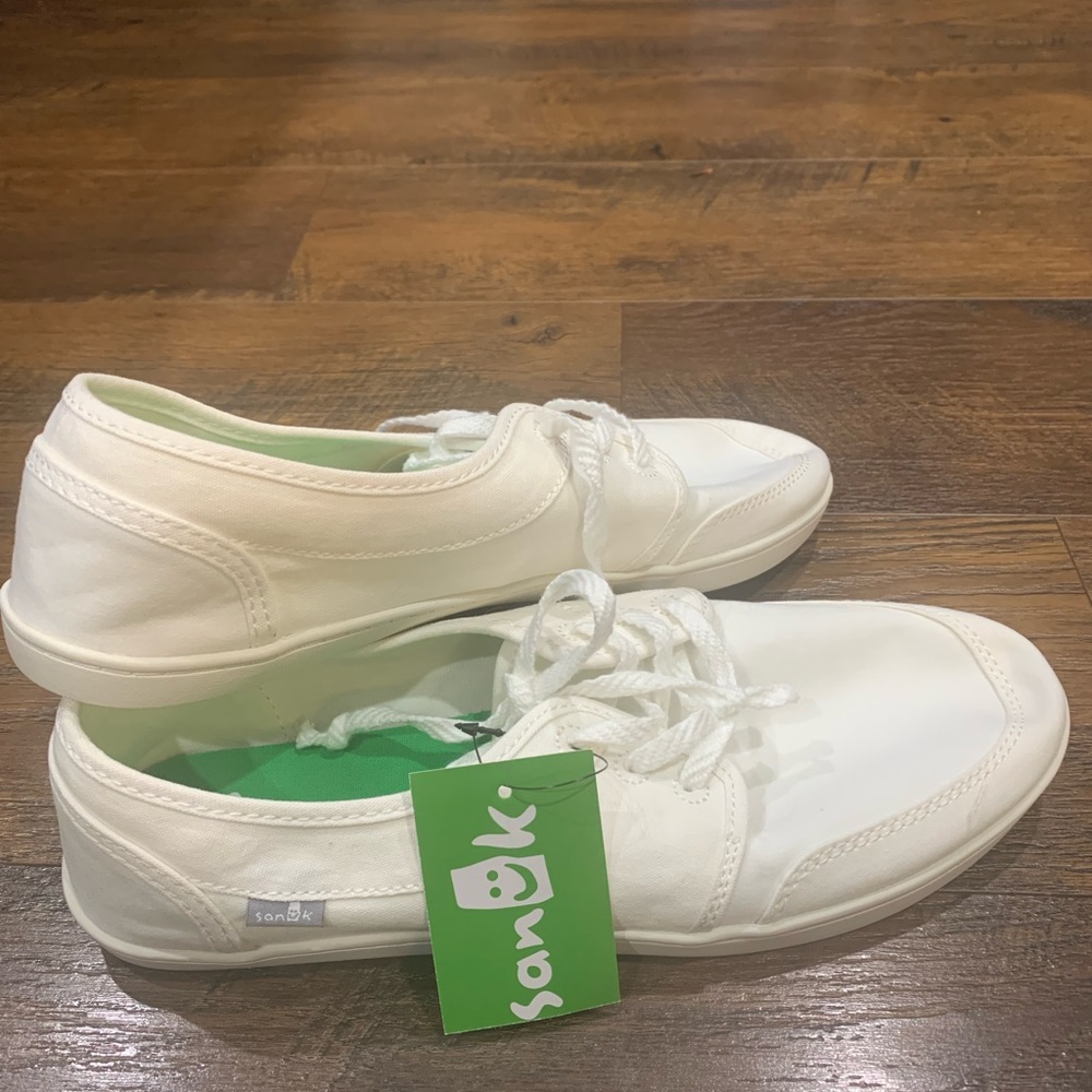 Sanuk Women’s Size 10 Pair O Dice Lace Up Tennis Shoes